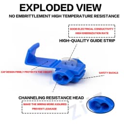 10pcs/30pcs T-Tap Connector Quick Electrical Cable Connector Snap Splice Lock Waterproof Crimp Wire Terminal Blue Yellow Red