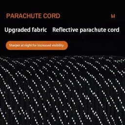 Reflective Paracord 550 Military 7 Strand Rope Tactical Parachute Cord Camping Tent Rope Warning Line Lanyard DIY Bracelet