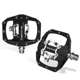 BUCKLOS MTB Bike Pedal for SPD Dual Self-locking MTB Platform Pedals Footrest Mountain Bicycle Pedal Non-slip Clipless Bike Part