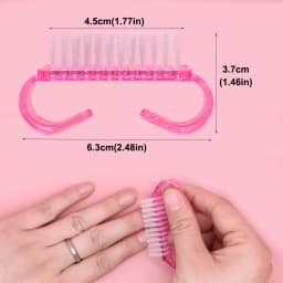 50Pcs/Lot Cleaning Nail Brushes Tools Colorful Plastic Dust Cleaner Brushes Nail Art Manicure Pedicure Powder Soft Remover Brush
