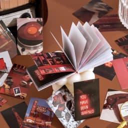50 Sheets World Scenery Style Sticker Book Coated Paper Journal DIY Material Decoration Sticker Memo Pad Scrapbook Stationery