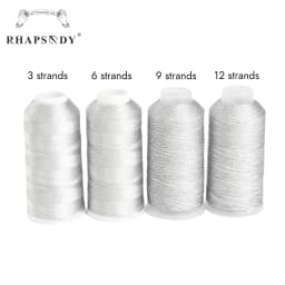 Rhapsody 3/6/9/12 Strands Metallic Weaving Thread Shiny Effect Jewellery Threads DIY Crafts Bracelet String Stitch Weave Yarn