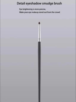 Detail Eye Shadow Brush Makeup Brush Smudge Eyeliner Smudge Brush Horse Hair Round Head Precise Eyeshadow Makeup Tool