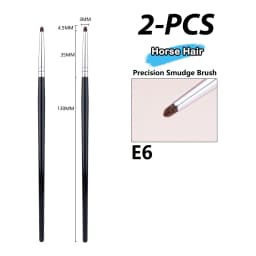 Detail Eye Shadow Brush Makeup Brush Smudge Eyeliner Smudge Brush Horse Hair Round Head Precise Eyeshadow Makeup Tool