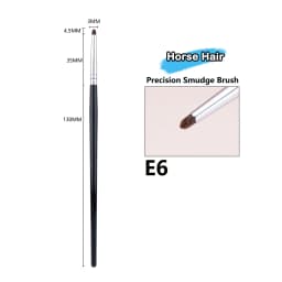 Detail Eye Shadow Brush Makeup Brush Smudge Eyeliner Smudge Brush Horse Hair Round Head Precise Eyeshadow Makeup Tool
