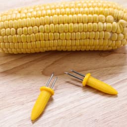 10Pcs Corn Fork BBQ Stainless Steel Corn Holders Handheld Anti Scalding Corn Needle Corn On The Cob Double Fork Barbecue Tool