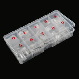 Manicure 500 Pcs French Nail Pieces Boxed Clear Scrub Fake Nail Patch Removable Full Stick Natural Fake Nail Patch