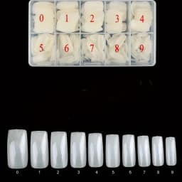 Manicure 500 Pcs French Nail Pieces Boxed Clear Scrub Fake Nail Patch Removable Full Stick Natural Fake Nail Patch