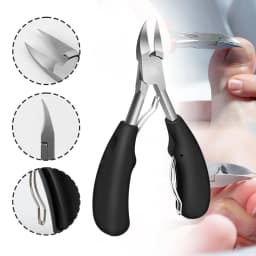 Curved Nail Clippers with Large Opening Three Times Anti-splash Storage Nail Clippers for The Elderly Thick Toenails Heavy Duty