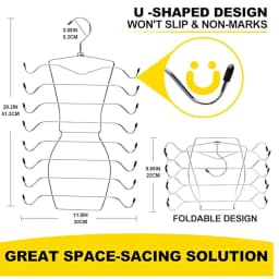 Clothes hanger1/2/3 Pack Multi-Layer Underwear Folding Hanger Sling Bra Storage Trouser Racks Do Not Leave Traces Of Multi-Funct
