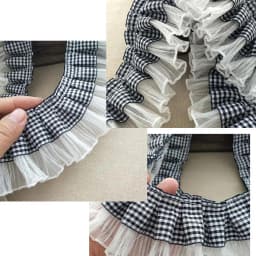 7CM Wide Plaid Pleated Cloth Tulle Lace Ruffle Ribbon Edge Trim For Collar Applique Sewing Guipure Supplies Sofa Curtain Diy