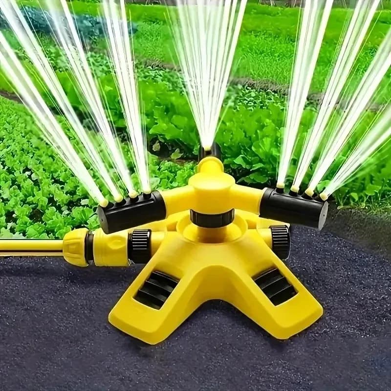 360 Degree Automatic Rotating Water Pipe Set Garden Lawn Sprinkler Yard Large Area Coverage Watering Irrigation Sprayer