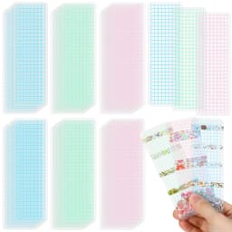 40/45Pcs Tape Dispenser Plastic Washi Cards Office Sample Boards Storage Sub-Packing Board for for Journal DIY Crafts Scrapbook