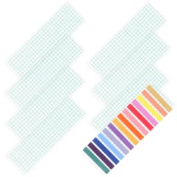 40/45Pcs Tape Dispenser Plastic Washi Cards Office Sample Boards Storage Sub-Packing Board for for Journal DIY Crafts Scrapbook