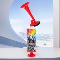 Football Championship Fanfare Reusable Handheld Air Horn Mini Handpush Pump Air Horn for Boating Sports Events Birthday Parties