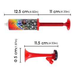 Football Championship Fanfare Reusable Handheld Air Horn Mini Handpush Pump Air Horn for Boating Sports Events Birthday Parties