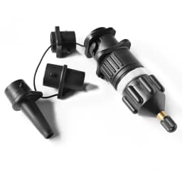 Air Valve Adaptor Kit For SUP Board Inflatable Pump Adapter Paddle Boat Kayak Air Valve Pump Connector Combo Kit Black / Orange