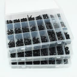 2510p Round Hex Cap Screw Kit M2 M2.5 M3 M4 M5 M6 Black 10.9 Grade Socket Button Head Allen Drive Screws Bolt Nut Washer ISO7380