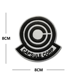 CAPSULE CORP Patches embroidery PVC luminous rubber Creative Fun Tactics Badge Hook Armband Stick on Jacket Backpack