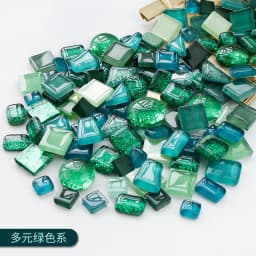 100g Diy Mix Color Glitter Glass Mosaic Stones Mosaic Tiles Glass Pebbles Crafts Material Puzzle For Diy Mosaic Making Arte