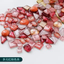 100g Diy Mix Color Glitter Glass Mosaic Stones Mosaic Tiles Glass Pebbles Crafts Material Puzzle For Diy Mosaic Making Arte
