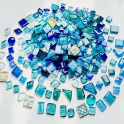 100g Diy Mix Color Glitter Glass Mosaic Stones Mosaic Tiles Glass Pebbles Crafts Material Puzzle For Diy Mosaic Making Arte