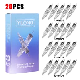 50/20PCS MIX Tattoo Cartridge Needles Individual Package Disposable Sterile Transparent Tattoo Needles for Tattoo Pen Machine
