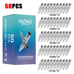 50/20PCS MIX Tattoo Cartridge Needles Individual Package Disposable Sterile Transparent Tattoo Needles for Tattoo Pen Machine