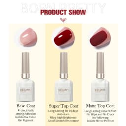 1/2pcs Base Coat Top Coat And Reinforcement For Nails,Long Lasting Clear Rubber Coat LED UV Strengthen Nails High Top Finish Gel