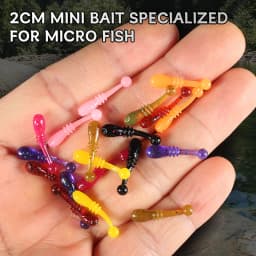 Supercontinent Soft Bait New Whitebait 2cm/50pcs Fishing Lures Sinking Tremor Bait Soft Fishing Lure Fishy Worms Lure