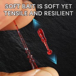Supercontinent Soft Bait New Whitebait 2cm/50pcs Fishing Lures Sinking Tremor Bait Soft Fishing Lure Fishy Worms Lure