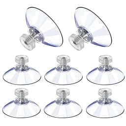 5pcs 32/41/53mm Round Strong Transparent Suction Cups with Screw Plastic Suction Pads Adhesive Suction Holder with Screw Nut