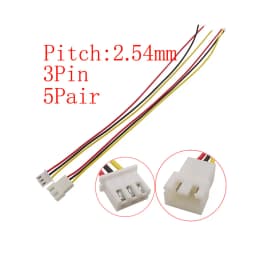 10Pcs Micro JST XH 2.54mm Pitch 2/3/4/5/6 Pin Male Plug / XH2.54 Female Socket Extension Lead Wire Cable Connector 20CM 26AWG