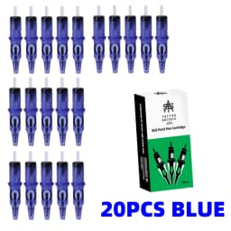 New Ball Point Pen Tattoo Cartridge Needles 5 Colors Practice Needles Drawing For Motor Tattoo Pen Grip Cartridge Supplies
