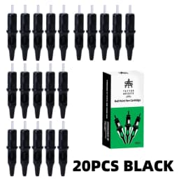 New Ball Point Pen Tattoo Cartridge Needles 5 Colors Practice Needles Drawing For Motor Tattoo Pen Grip Cartridge Supplies