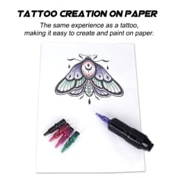 New Ball Point Pen Tattoo Cartridge Needles 5 Colors Practice Needles Drawing For Motor Tattoo Pen Grip Cartridge Supplies