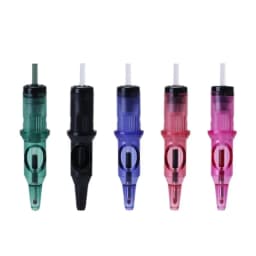 New Ball Point Pen Tattoo Cartridge Needles 5 Colors Practice Needles Drawing For Motor Tattoo Pen Grip Cartridge Supplies