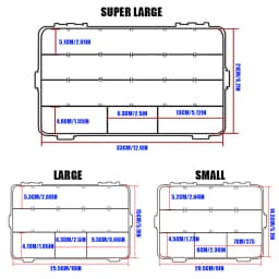 SAMOLLA Fishing Tackle Waterproof Box Lure Storage Lure Hook Boxes Baits Container Storage Case Fishing Accessories