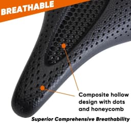 3D Printed Saddle BUCKLOS MTB Bike Seat Cushion Full Carbon Fiber Ultralight Hollow Comfortable Road Mountain Bike Saddle Parts