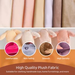 New 1mm Minky Plush Fabric 100% Polyester Fabric For Plush Toys Pillows Blankets Eco-friendly DIY Sewing Fabrics