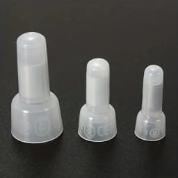 120pcs transparent closed end-line crimp connector, protection line crimp cap line connector, 3 Sizes(40pcs Per Size) fast termi