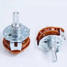 5Pcs RS25 Band Switch 2P4T 2P5T 2P6T 3P3T 3P4T Mount Rotary Switch Selector Band Pole Position Knob
