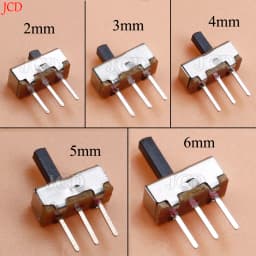 50Pcs SS12D00 Interruptor on-off mini Slide Switch 3pin 1P2T 2 Position High quality toggle switch Handle length:3MM/4MM/5MM/6MM
