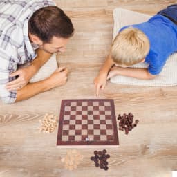 29x29cm Large Chessboard Developing Strategic Thinking 3 in 1 Chess Chekers Backgammon Foldable Chess Board for Kids Adults