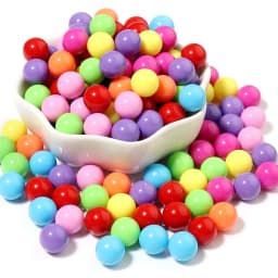 100Pcs 6/8/10mm Round Multi Color No Hole Acrylic Matte Beads Loose Beads for Jewelry Making DIY Handmade Crafts Accessories