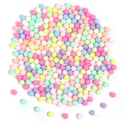 100Pcs 6/8/10mm Round Multi Color No Hole Acrylic Matte Beads Loose Beads for Jewelry Making DIY Handmade Crafts Accessories