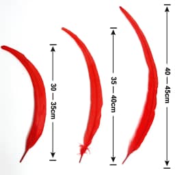 20/100Pcs 25-30CM DIY Rooster Feather Crafts Sewing Clothing Decor Plume Home Party Women's Feather Headwear Wedding Accessories
