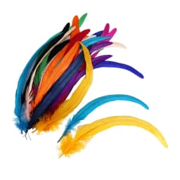 20/100Pcs 25-30CM DIY Rooster Feather Crafts Sewing Clothing Decor Plume Home Party Women's Feather Headwear Wedding Accessories