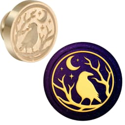Animals Collection Wax Seal Stamp Retro Sealing Wax Stamp Nine-tailed fox, Mouse, Hedgehog, Crow Pattern Removable Brass Heads