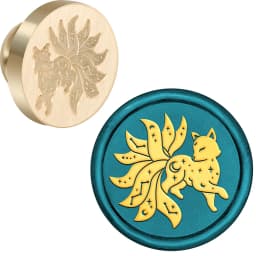 Animals Collection Wax Seal Stamp Retro Sealing Wax Stamp Nine-tailed fox, Mouse, Hedgehog, Crow Pattern Removable Brass Heads